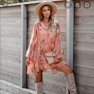 NWT- Vici Collection Fig Floral Babydoll dress